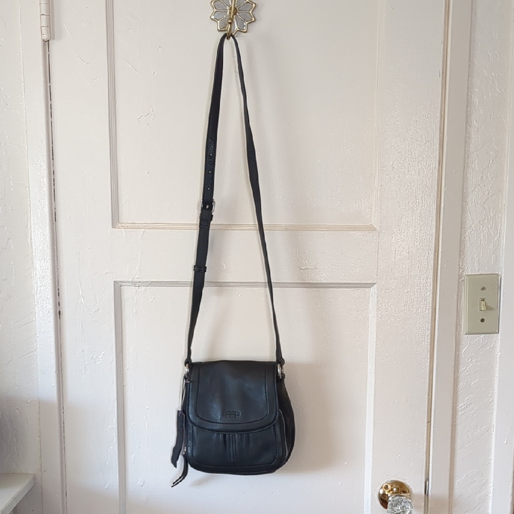 American Leather Co. Black Leather Crossbody Bag